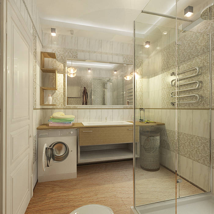 Коттедж в деревне Молчаны, Design Rules Design Rules Ванная комната в стиле кантри