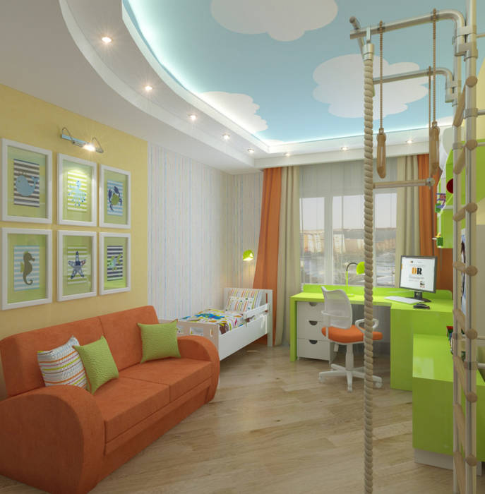 Трехкомнатная квартира, Design Rules Design Rules Dormitorios infantiles de estilo ecléctico