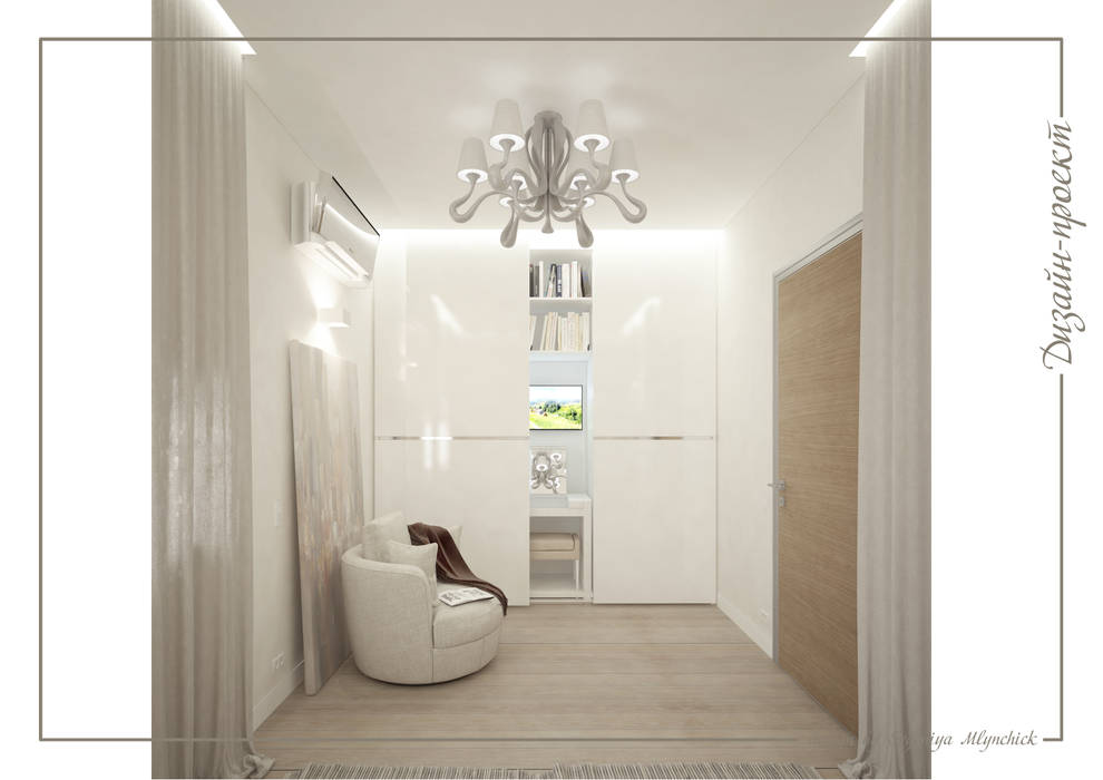 Аквамарин, mlynchyk interiors mlynchyk interiors Спальня в эклектичном стиле