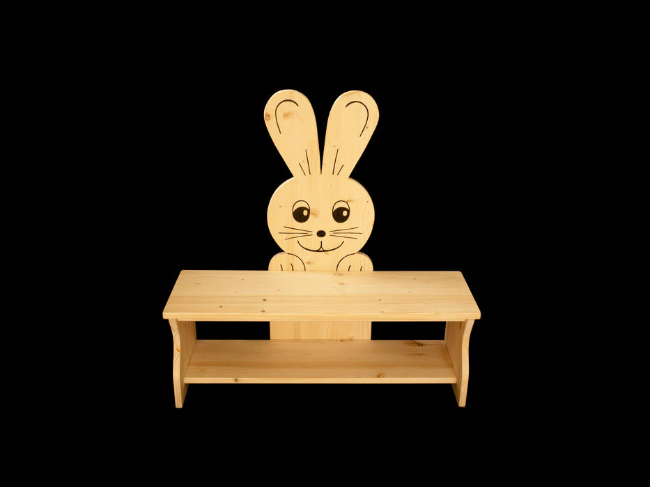 Kinderbank Hase homify Ausgefallener Flur, Diele & Treppenhaus Holz Holznachbildung Sitzmöbel