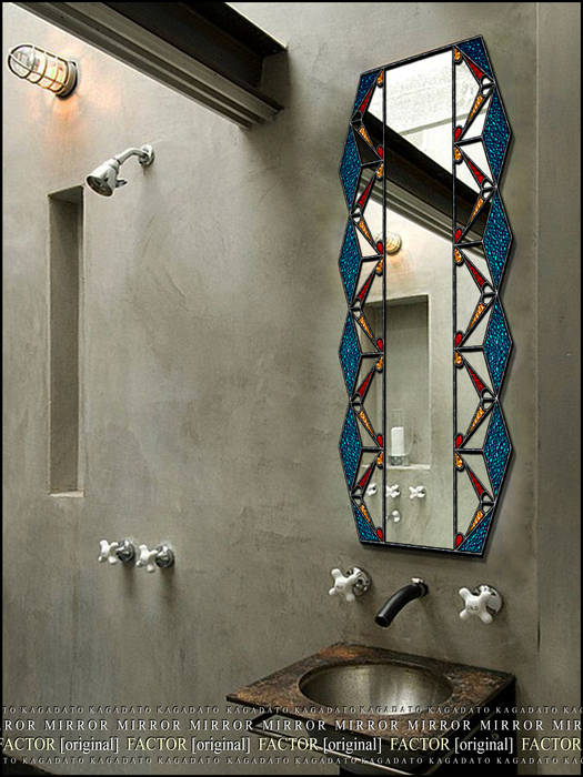 Creative mirror - KAGADATO Industrial style bathrooms Mirrors