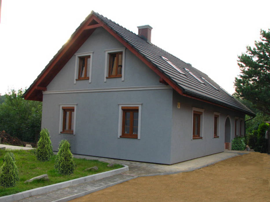 Klimatyczne mieszkanie w Bielsku-Białej, in2home in2home Ausgefallene Häuser Grau