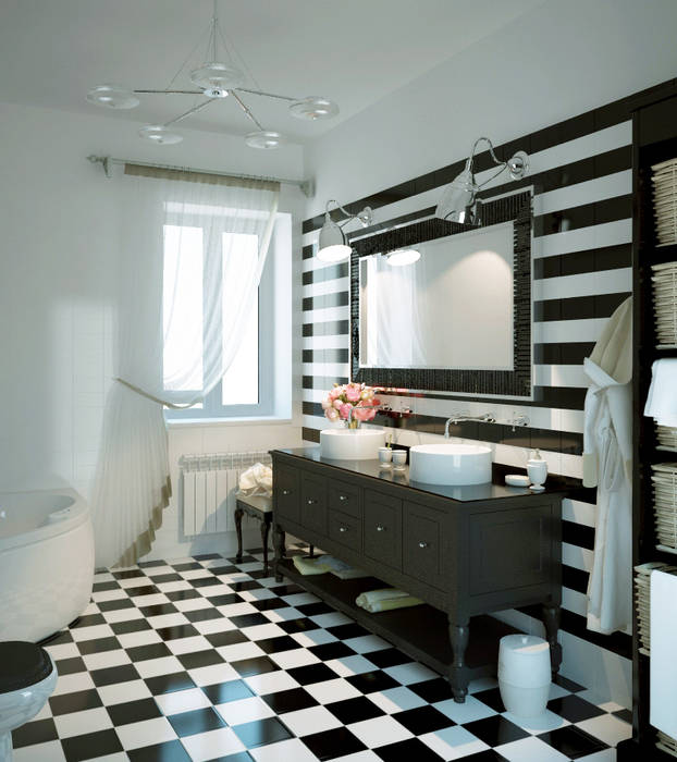Grand Villa, Shtantke Interior Design Shtantke Interior Design Classic style bathroom