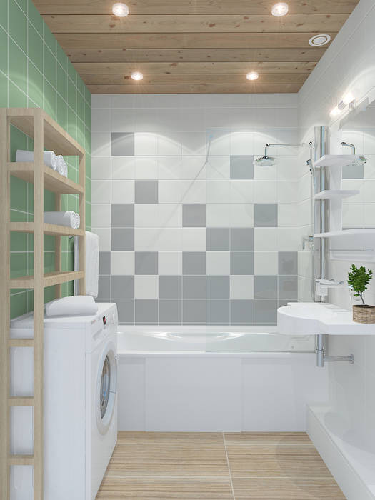 Трехкомнатная квартира, Design Rules Design Rules Ванна кімната