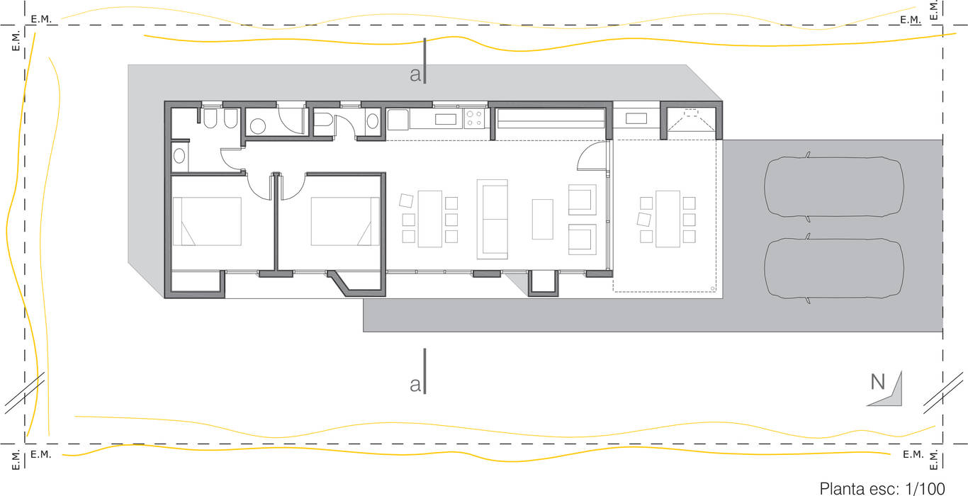 Casa La Pianola, Estudio Moirë arqs. Estudio Moirë arqs. 現代房屋設計點子、靈感 & 圖片