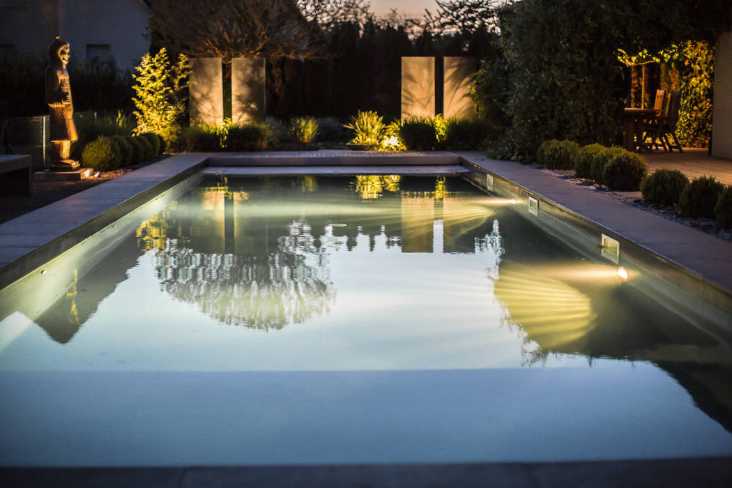 Jardin de nuit, Art Bor Concept Art Bor Concept Piscinas de estilo moderno