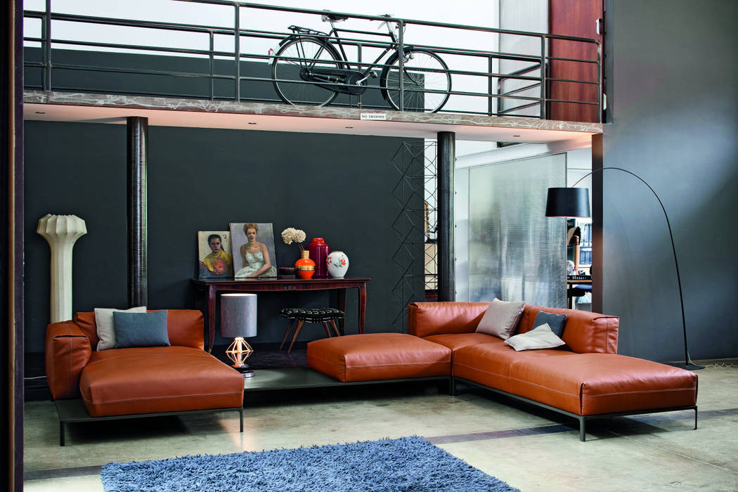 Industrial design - Doimo sofas -Metropolis, IMAGO DESIGN IMAGO DESIGN Industrial style living room Sofas & armchairs