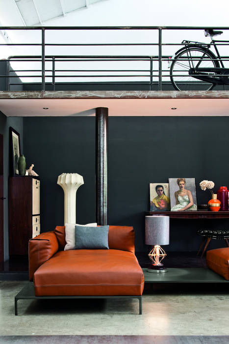 Industrial design - Doimo sofas -Metropolis IMAGO DESIGN Soggiorno in stile industriale Divani & Poltrone