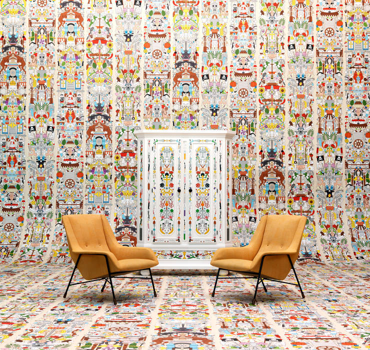 Archives Wallpaper de Studio Job, ROOMSERVICE DESIGN GALLERY ROOMSERVICE DESIGN GALLERY Стіни Шпалери