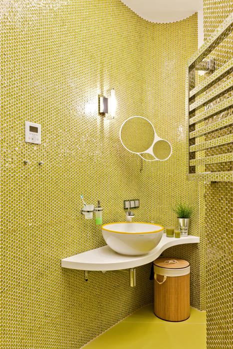 Квартира на Петровском острове в Санкт-Петербурге Format A5 Fontanka Ванная комната в стиле модерн Раковины