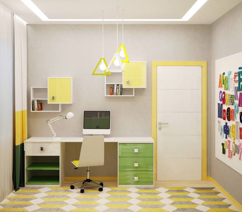 Краски детства, Студия дизайна ROMANIUK DESIGN Студия дизайна ROMANIUK DESIGN Детская комната в стиле модерн