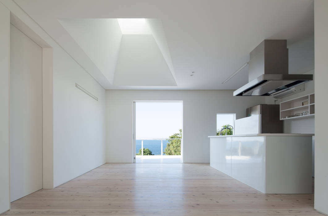 淡路島の家, IZUE architect & associates IZUE architect & associates 미니멀리스트 주택 우드 우드 그레인