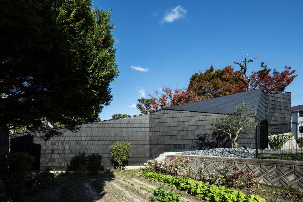 佐井寺のハナレ, IZUE architect & associates IZUE architect & associates モダンな庭