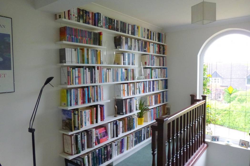 shelfbar floating shelves - bespoke corner bookcase shelfbar Storage room Storage