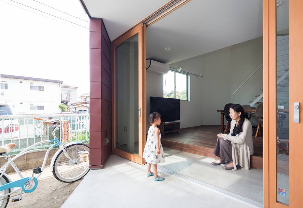 浜竹の家 House in Hamatake, 本間義章建築設計事務所 本間義章建築設計事務所 Casas modernas