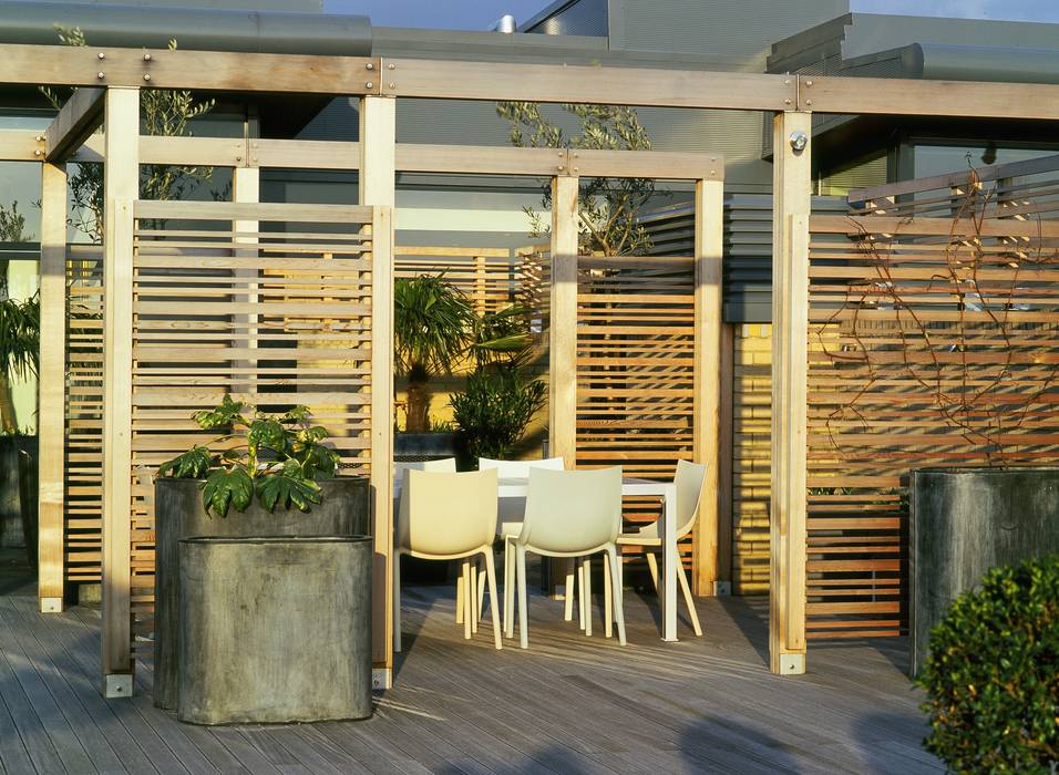 A city roof terrace, Hampstead, Bowles & Wyer Bowles & Wyer Balcones y terrazas de estilo moderno