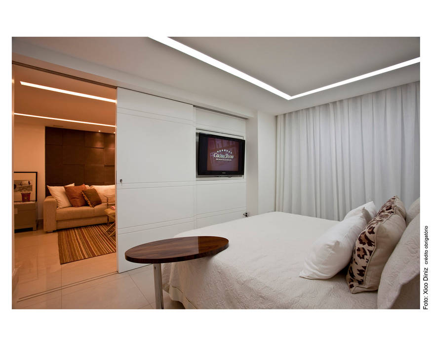 Loft Atalaia, Wesley Lemos Arquitetura & Design Wesley Lemos Arquitetura & Design Modern style bedroom