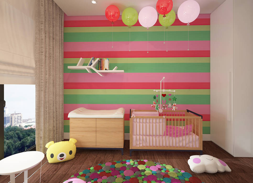 homify Minimalist nursery/kids room