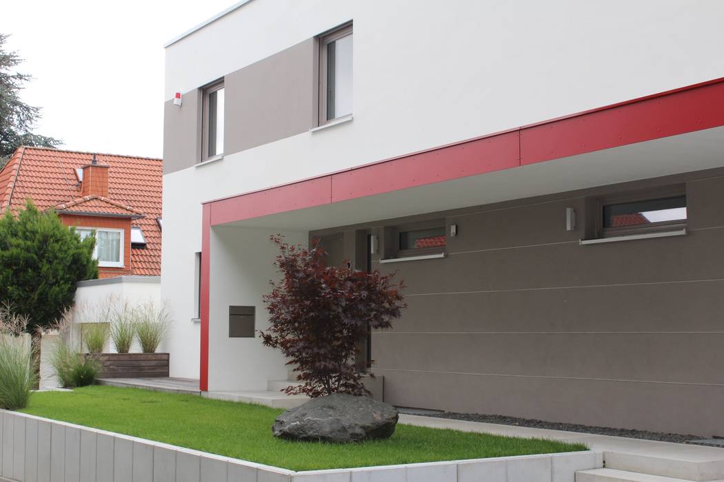 Energetische Sanierung & Umbau Einfamilienhaus, architektur______linie architektur______linie Nowoczesne domy