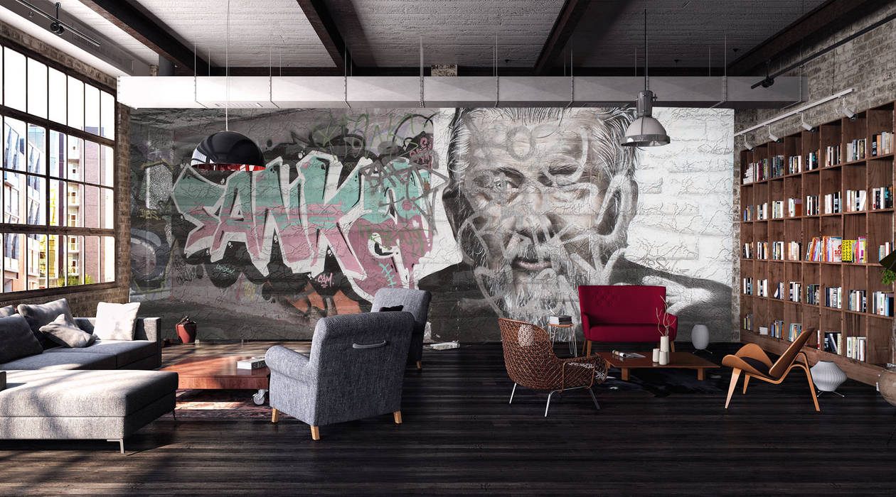 news, Creativespace Sartoria Murale Creativespace Sartoria Murale Industrial style walls & floors Paper Wallpaper