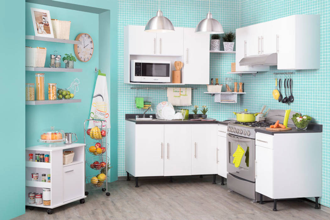 COCINA BLANCA - SEP 2015, Idea Interior Idea Interior Moderne Küchen Weiß Aufbewahrung und Lagerung