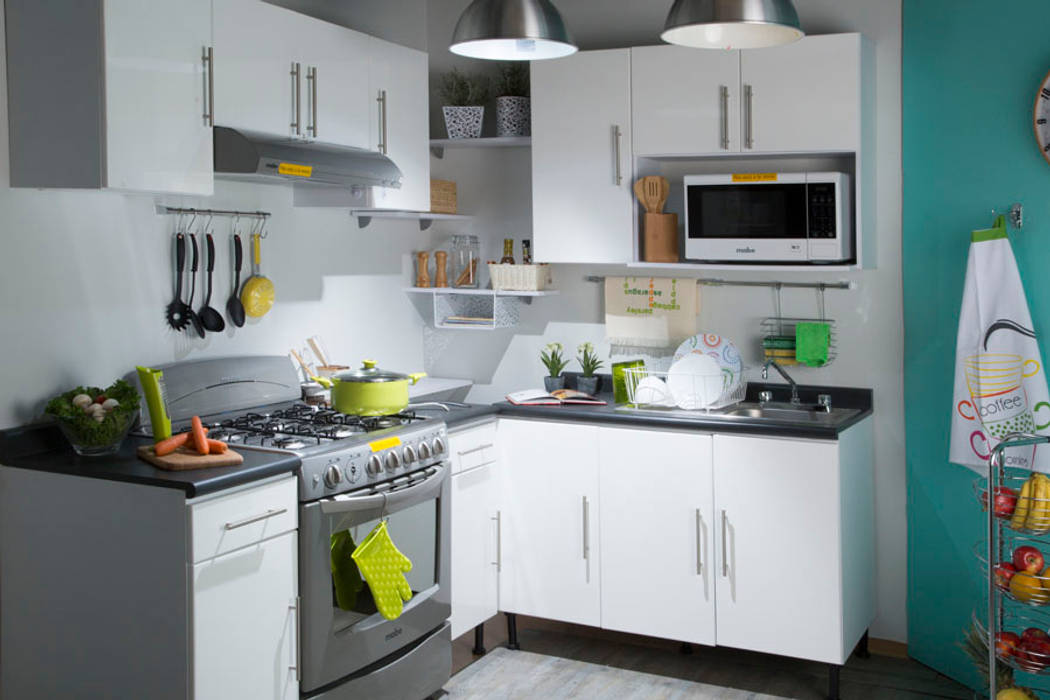 COCINA BLANCA - SEP 2015, Idea Interior Idea Interior Modern kitchen Cabinets & shelves