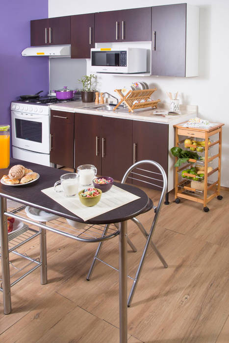 COCINA CHOCOLATE - SEP 2015, Idea Interior Idea Interior Cozinhas modernas Mesas e cadeiras