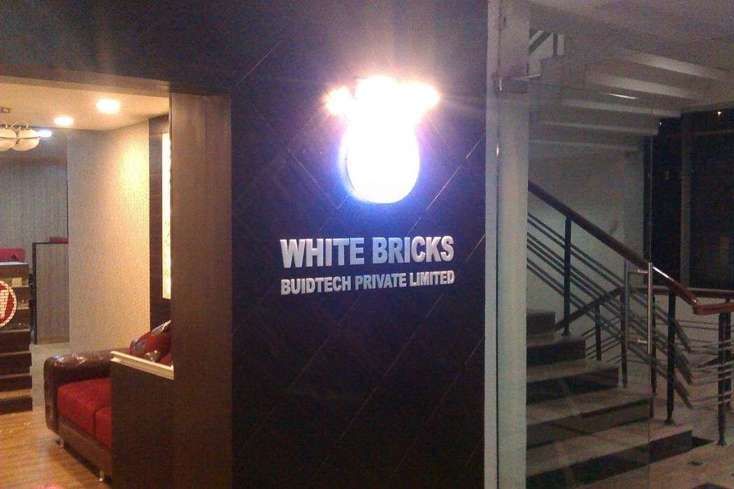 White Bricks Office, Studio Interiors Design Co. Studio Interiors Design Co. Modern study/office