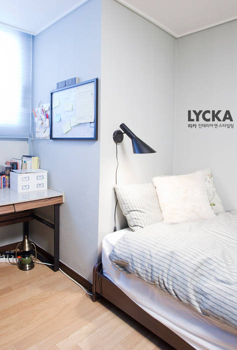 판교 아파트 홈드레싱, LYCKA interior & styling LYCKA interior & styling 스칸디나비아 서재 / 사무실