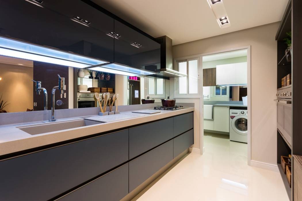 Apartamento Residencial Dunguenhein, ArchDesign STUDIO ArchDesign STUDIO Kitchen