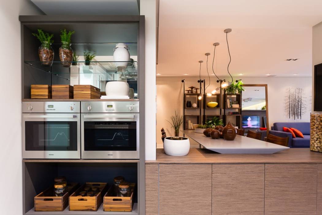 Apartamento Residencial Dunguenhein, ArchDesign STUDIO ArchDesign STUDIO Eclectic style kitchen