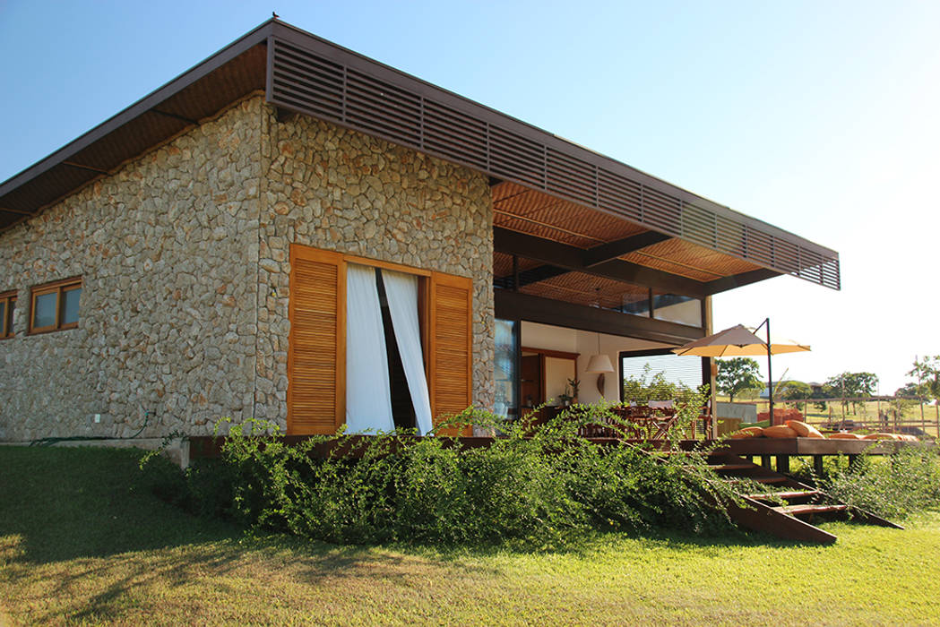 PROJETO CASA DA REPRESA, Ambienta Arquitetura Ambienta Arquitetura Maisons rurales