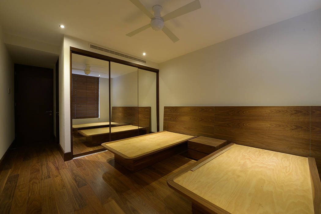 BOSQUES, Estudio Tanguma Estudio Tanguma Modern style bedroom Wood Wood effect