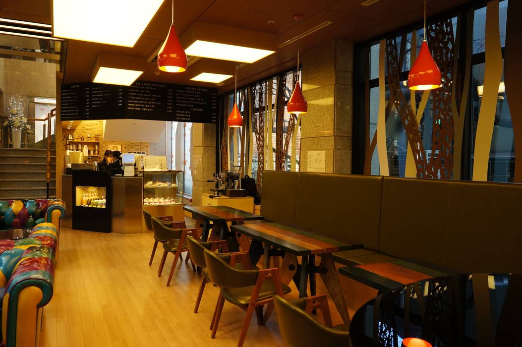 성남 ims빌딩 AGAPIA CAFE, 건후건축디자인 건후건축디자인 Commercial spaces Commercial Spaces