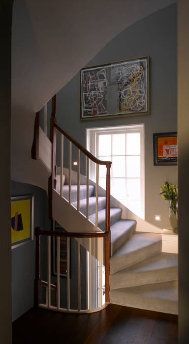 Park Village West, Belsize Architects Belsize Architects Classic style corridor, hallway and stairs