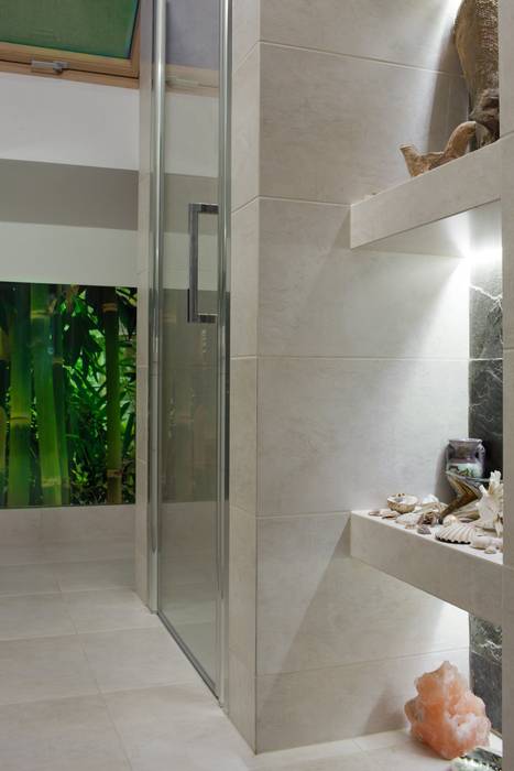 Mieszkanie na poddaszu , ARTEMA PRACOWANIA ARCHITEKTURY WNĘTRZ ARTEMA PRACOWANIA ARCHITEKTURY WNĘTRZ Modern style bathrooms