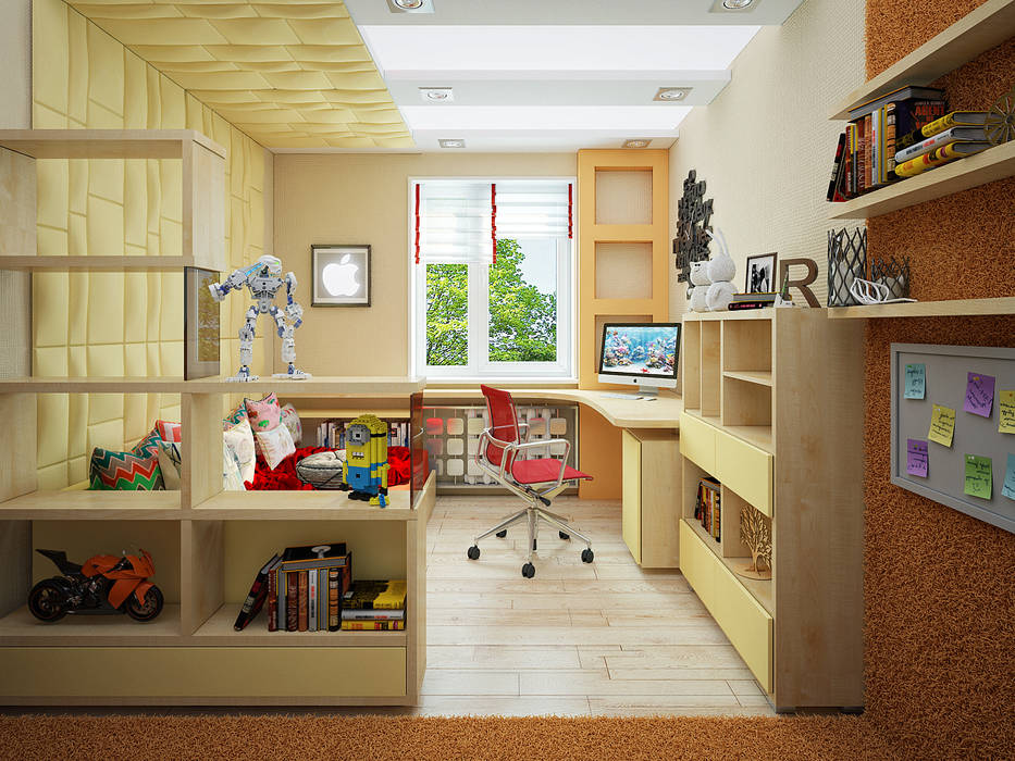 Проект 4х комнатной квартиры, Инна Михайская Инна Михайская Детская комната в стиле модерн