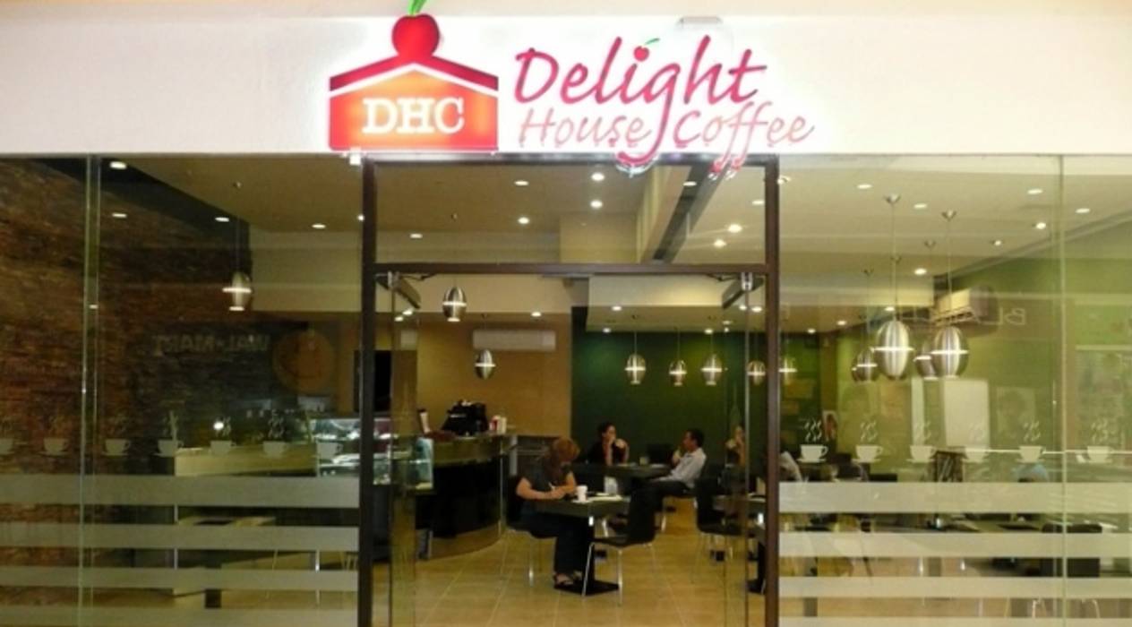 Delight Coffee House, Nacional de Bancas Nacional de Bancas Jardines modernos