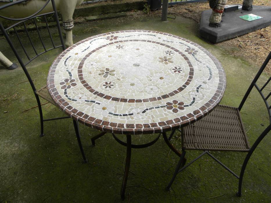 Mesas em Mosaico, Mosaico Leonardo Posenato Mosaico Leonardo Posenato Salas de jantar clássicas Mesas