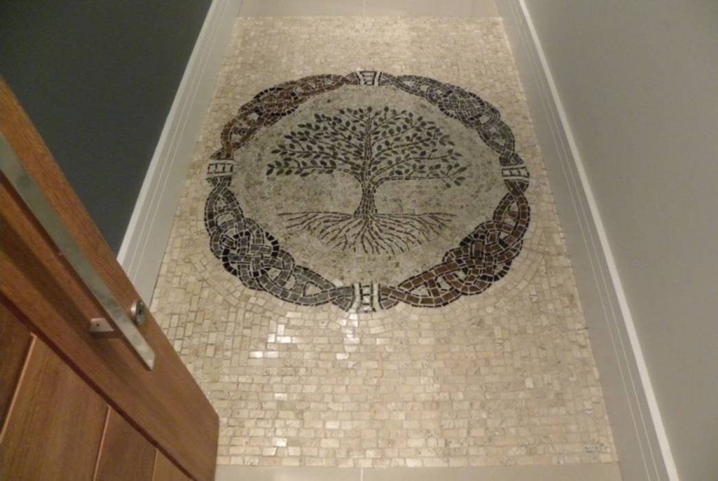Pisos em mosaico - Mandalas em mosaico para pisos e paredes, Mosaico Leonardo Posenato Mosaico Leonardo Posenato جدران بلاط