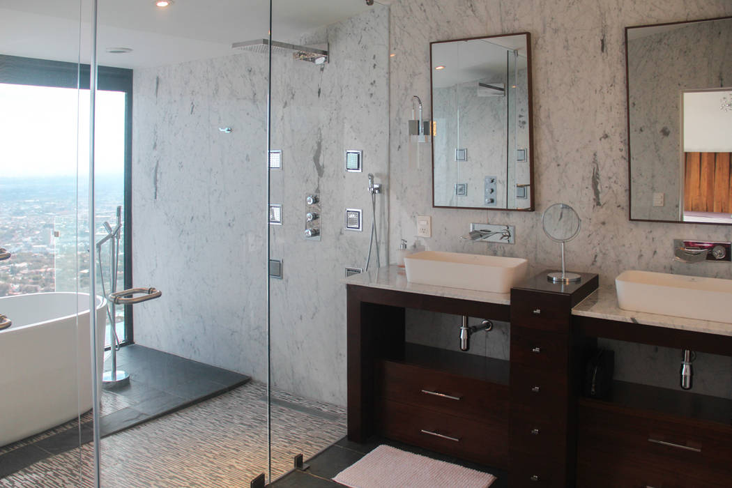 #cumbres369, aaestudio aaestudio 現代浴室設計點子、靈感&圖片 大理石