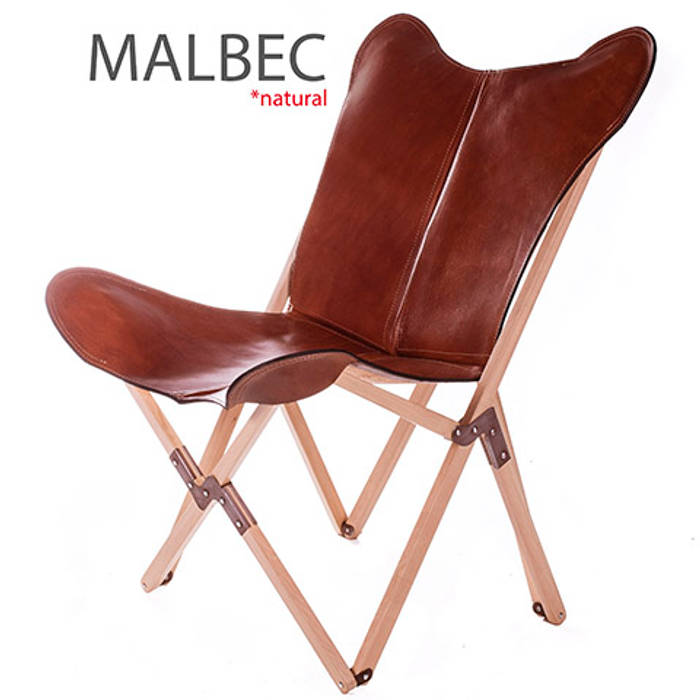 Tripolina Natural Haya Wooden Frame with Polo Malbec leather cover, Big BKF Buenos Aires Big BKF Buenos Aires