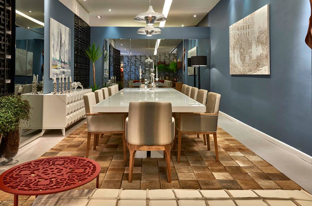 Decora Lider Campinas - Lounge e jantar, Lider Interiores Lider Interiores Modern Dining Room