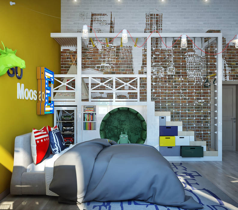 Детская комната для мальчика, Sweet Home Design Sweet Home Design Детская комната в стиле модерн