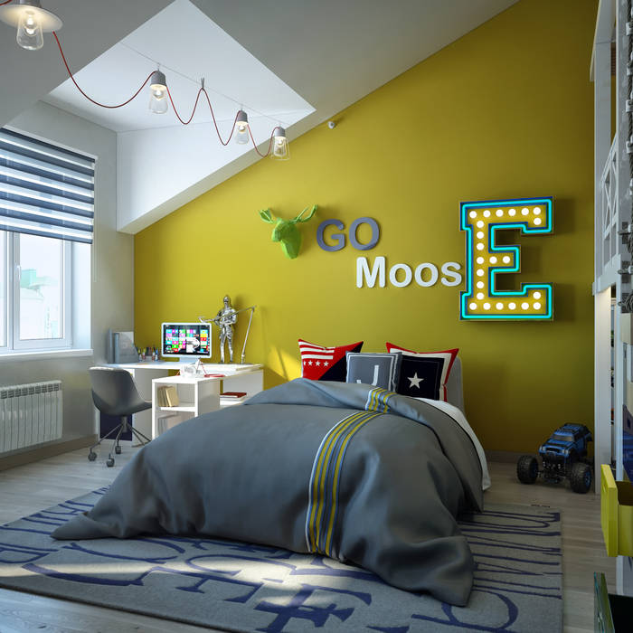 Детская комната для мальчика, Sweet Home Design Sweet Home Design Dormitorios infantiles de estilo moderno