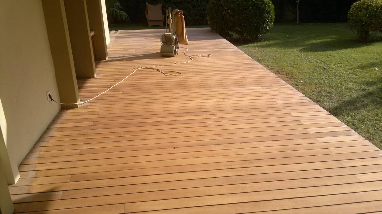 Bahçe Agaç Zemin Bakım & Teak Oil Uygulama, Ortaköy Parke İç Dekorasyon Ortaköy Parke İç Dekorasyon Jardines tropicales Madera Acabado en madera