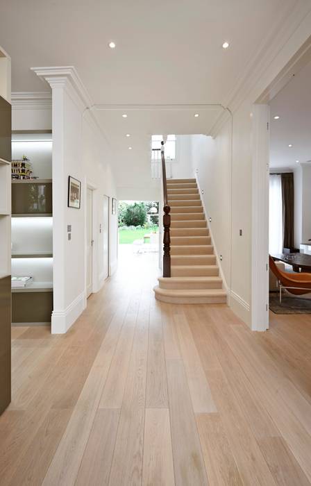 Modern and Amazing House Interiors and Exteriors: Woodville Gardens, Concept Eight Architects Concept Eight Architects Modern corridor, hallway & stairs