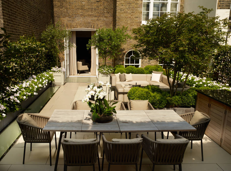 A London Roof Garden, Bowles & Wyer Bowles & Wyer Modern style balcony, porch & terrace