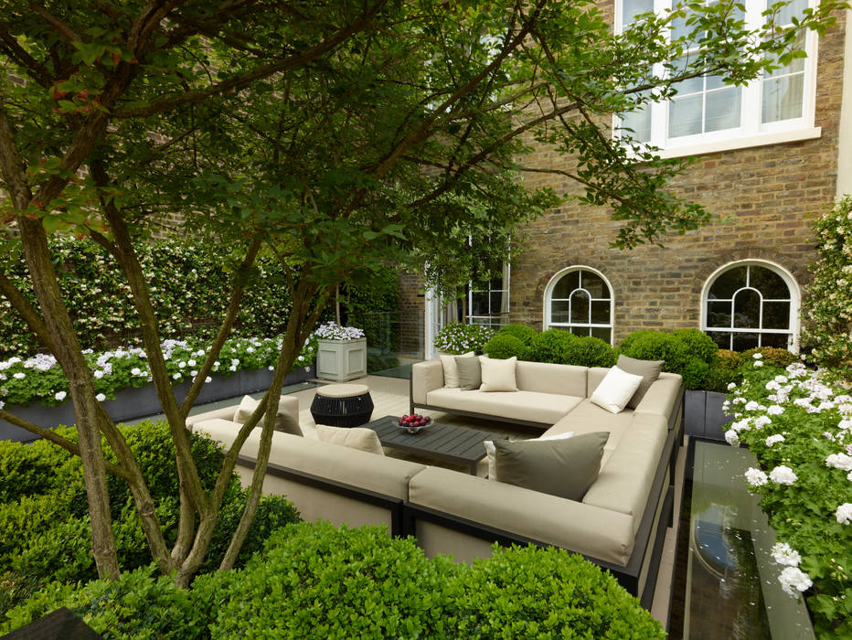A London Roof Garden, Bowles & Wyer Bowles & Wyer Balcones y terrazas modernos