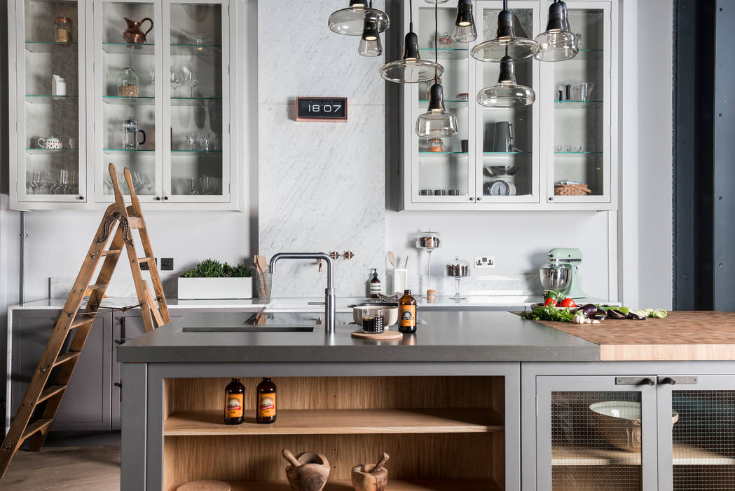 W9 | Eclectic Industrialism Davonport Industrial style kitchen Wood Wood effect